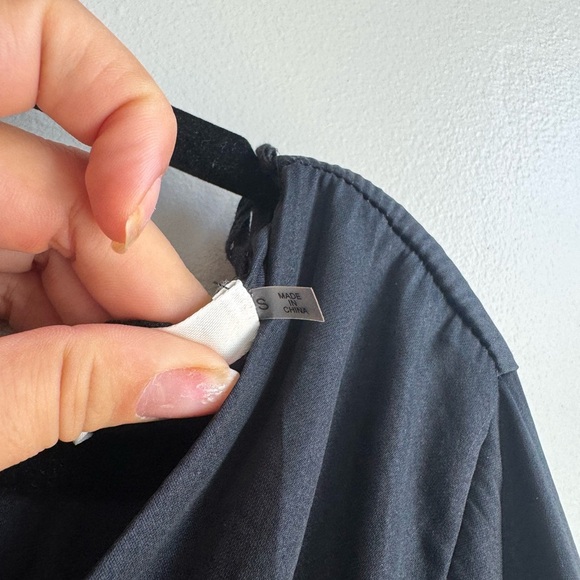 Mustard Seed Dark Navy V Neck Mini Dress size S - Picture 4 of 5